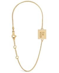Celine - Alphabet F Bracelet - Lyst