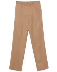Lardini - Pleated Wide-Leg Pants - Lyst