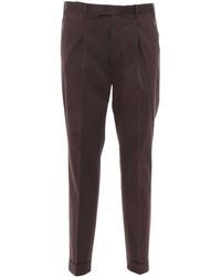 PT01 - Pt Torino Turn-Up Hem Trousers - Lyst