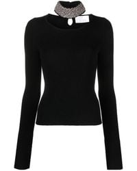 GIUSEPPE DI MORABITO - Embellished Knitted Jumper - Lyst