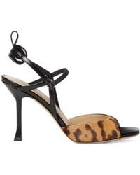 Fendi - Very Colibri Jaguar-Print Hair-On Leather High-Heeled Sandals - Lyst