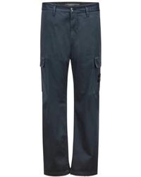 Stone Island - Logo Patch Cargo Pants - Lyst