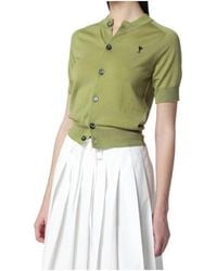 Ami Paris - Ami De Coeur Short-Sleeved Cardigan - Lyst