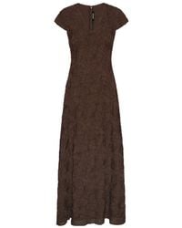 ROTATE BIRGER CHRISTENSEN - Flower-Mesh Sleeveless Maxi Dress Dark - Lyst