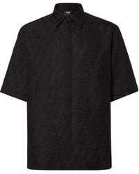 Fendi - Ff Jacquard Short-Sleeved Shirt - Lyst