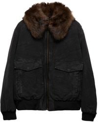 Prada - Long Sleeved Zip-Up Jacket - Lyst