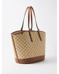 Gucci - Woven Monogrammed Large Tote Bag - Lyst