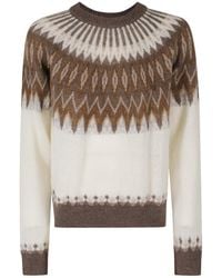 Roberto Collina - Fair Isle Knit Sweater - Lyst