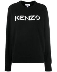 KENZO - Logo Printed Sweatshirt - Lyst