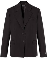 Versace - Single-Breasted Wool Blazer - Lyst
