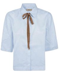Herno - Tie Detailed Button-Up Shirt - Lyst