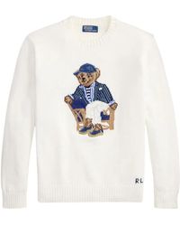 Polo Ralph Lauren - Polo Bear Intarsia-Knit Sweater - Lyst