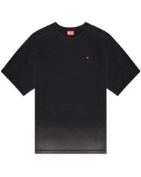 DIESEL - Cotton T-Shirt With Degradé Effect - Lyst