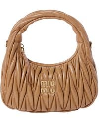 Miu Miu - Wander Quilted Nappa Leather Handbag - Lyst