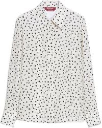 Max Mara - Studio All-Over Printed Long-Sleeved Shirt - Lyst