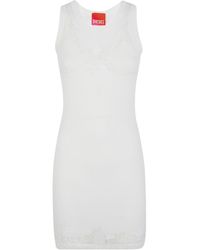 DIESEL - X Tinder Pr-D-Anki-Lace-R Mini Tank Dress - Lyst