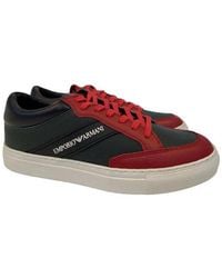 Emporio Armani - Logo Casual Sneakers - Lyst