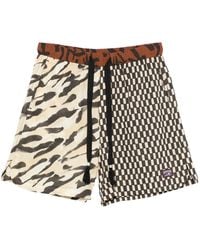 Nanushka - Geometric-Pattern Shorts - Lyst