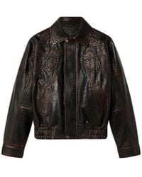 Golden Goose - Journey Nappa Leather Bomber Jacket - Lyst