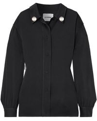 Jil Sander - Long-Sleeved Satin Shirt - Lyst