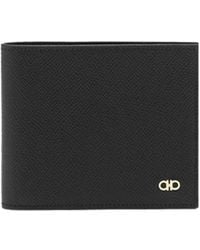 Ferragamo - Gancini Plaque Bi-Fold Wallet - Lyst