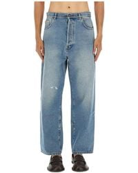 Moschino - Panelled Distressed Jeans - Lyst