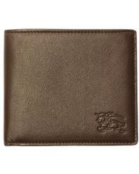 Burberry - Embossed Check Bifold Wallet - Lyst