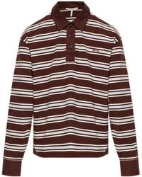Rag & Bone - Striped Long Sleeved Polo Shirt - Lyst