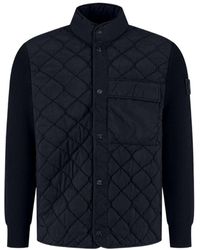 Stone Island - Logo Patch Quilted Jacket - Lyst