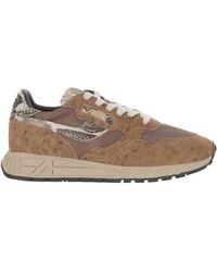 Autry - Reelwind Low Panelled Leopard-Print Sneakers - Lyst