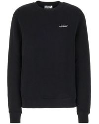 Off-White c/o Virgil Abloh - Logo Printed Crewneck Sweatshirt - Lyst