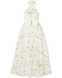 Giambattista Valli - Cutout Chiffon-Trimmed Embroidered Silk-Organza Gown - Lyst