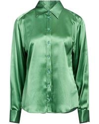 Dolce & Gabbana - Solid-Color Satin Long-Sleeve Shirt - Lyst
