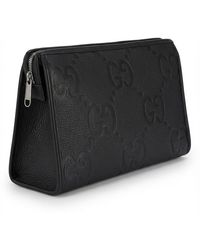 Gucci - Jumbo Gg Zipped Clutch Bag - Lyst