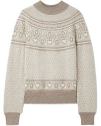 KHAITE - Guy Fair Isle Cashmere Sweater - Lyst