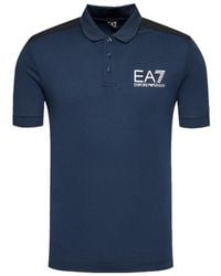 EA7 - Logo Short-Sleeved Polo Shirt - Lyst
