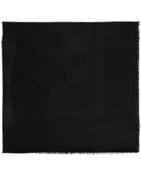 Max Mara - Logo-Jacquard Frayed Scarf - Lyst