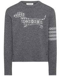Thom Browne - Long-Sleeved Sweater - Lyst