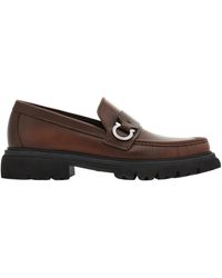 Ferragamo - Loafer With Gancini Detail - Lyst