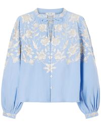 Sea - Alina Floral-Pattern Shirt - Lyst