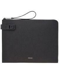 Ferragamo - Ferragamo Gancini-Buckled Zip-Up Clutch Bag - Lyst