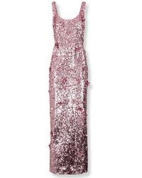 Jonathan Simkhai - Strapless Sequined Midi Dress - Lyst