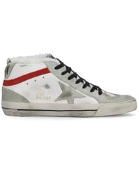 Golden Goose - Mid-Star Lace Up Sneakers - Lyst