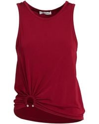 Rabanne - Viscose Jersey Tank Top - Lyst