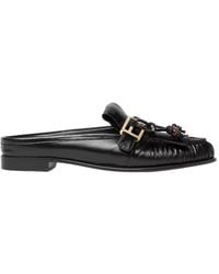 Fendi - O'Lock Fringed Mules - Lyst