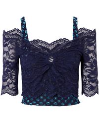 Rabanne - Trompe-L'Œil Lace Top - Lyst