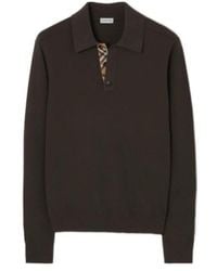 Burberry - Marcus Long-Sleeve Polo Sweater - Lyst