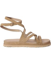UGG - Goldengaze Wraparound Flat Sandals - Lyst