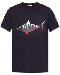 Moncler - T-Shirt With Print - Lyst