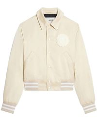 Ami Paris - Logo Patch Varsity Jacket - Lyst